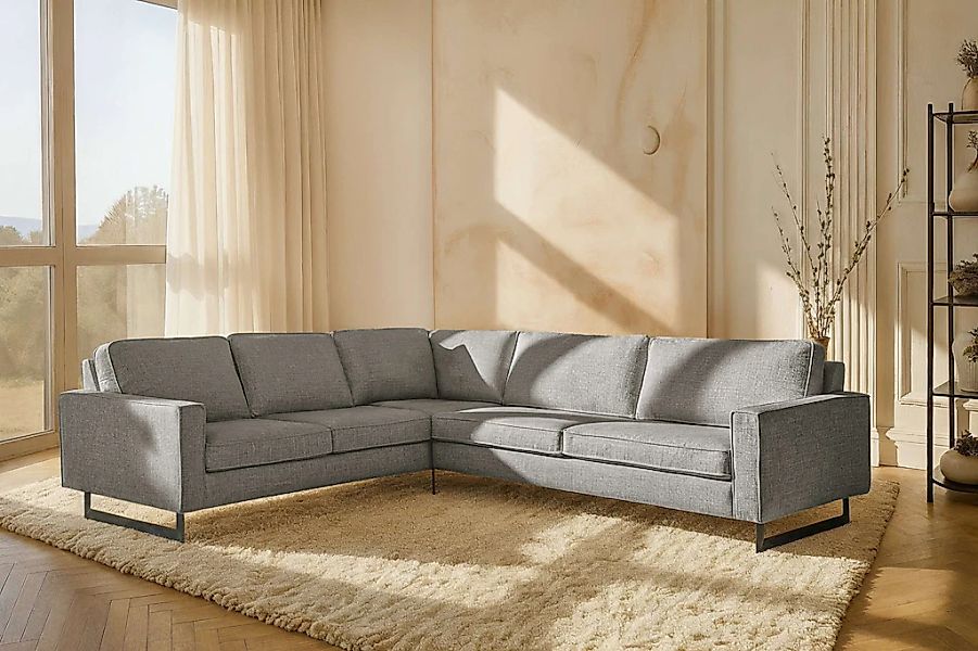 Home affaire Ecksofa "Pinto, XXL, 250/290 cm, langer Schenkel, Ottomane" Co günstig online kaufen