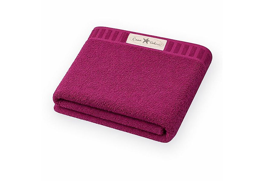 Casa Colori Badetuch Uni, Frottier (1-St), Hohe Farbbrillanz, Einfache Pfle günstig online kaufen