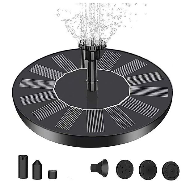 DOPWii Gartenbrunnen Solarpumpe,1.2W, 13*13CM,Solarbrunnen Mit 6 günstig online kaufen