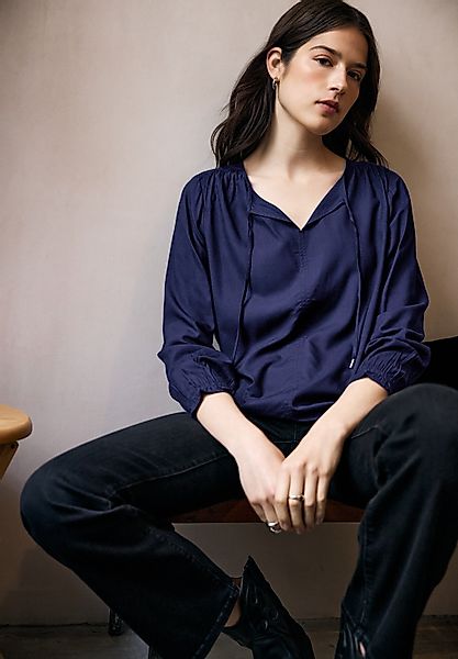 STREET ONE STUDIO Langarmbluse mit Rüschendetails günstig online kaufen