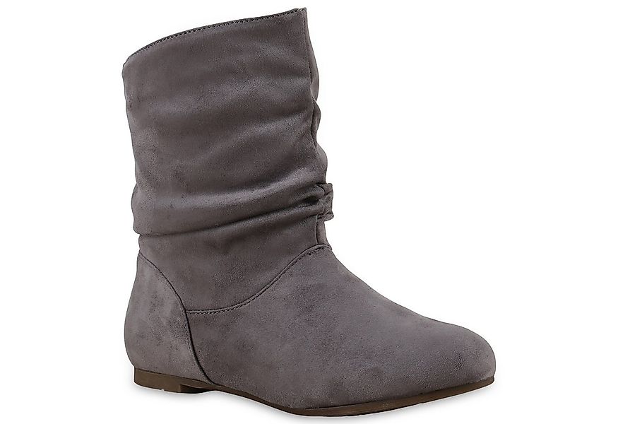 VAN HILL 812201 Schlupfboots Damen Schlupfstiefel Leder-Optik Stiefeletten günstig online kaufen