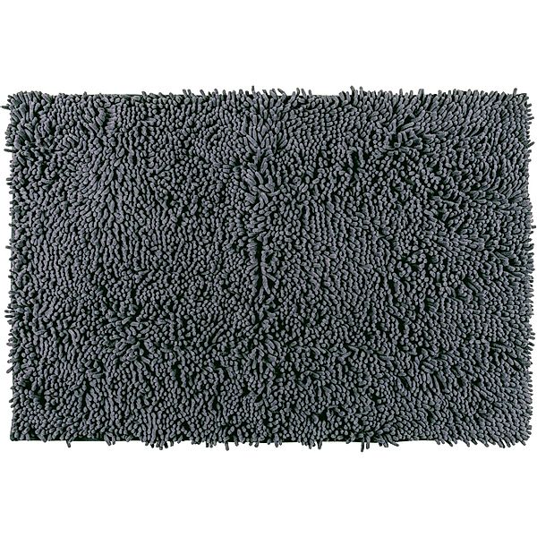 Wenko Badteppich Chenille 50 cm x 80 cm Grau günstig online kaufen