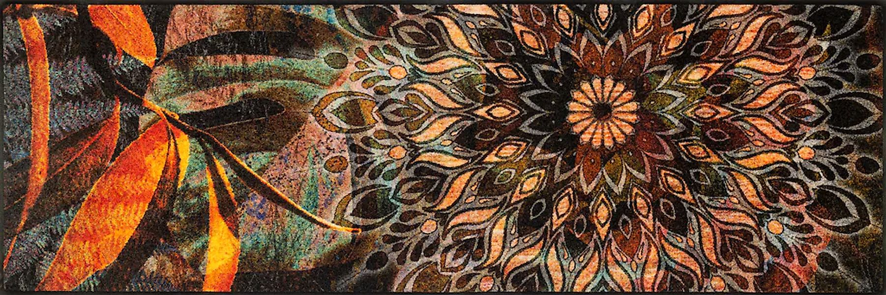 wash+dry by Kleen-Tex Fußmatte "Jungle Dance" rechteckig 7 mm Höhe günstig online kaufen