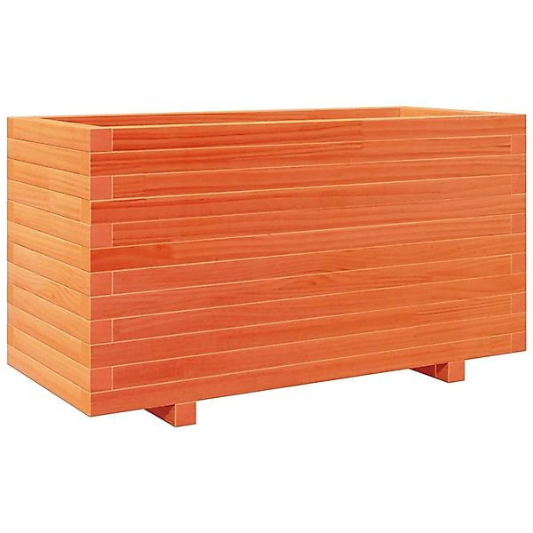 vidaXL Pflanzkübel Wachsbraun 90x40x49,5 cm Massivholz Kiefer 3282556 günstig online kaufen