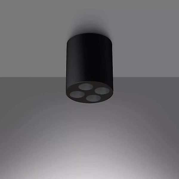 famlights | LED Deckenleuchte Zia in Schwarz 4x 2,25W 887lm günstig online kaufen