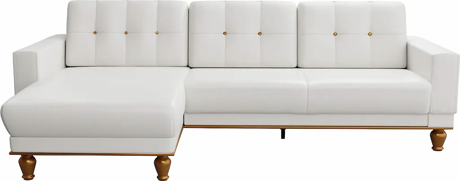 sit&more Ecksofa »Orient 5 L-Form« mit Strass-Stein, wahlweise mit Bettfunk günstig online kaufen