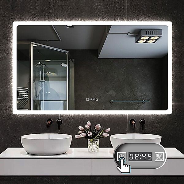 duschspa Badspiegel Wandspiegel Badezimmerspiegel mit LED günstig online kaufen