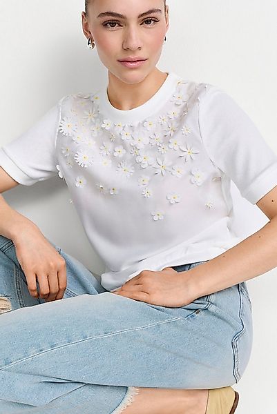 RICHROYAL Blusenshirt mit wunderschönen applizierten Blüten günstig online kaufen