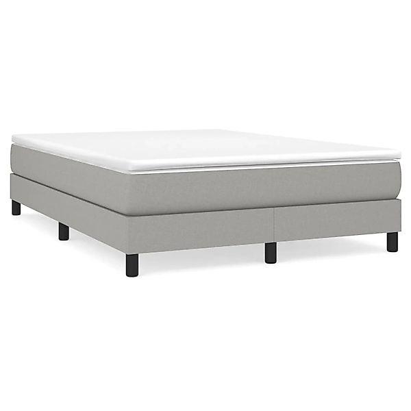 vidaXL Boxspringbett mit Matratze Dunkelgrau 140x190 cm Stoff1400164 günstig online kaufen