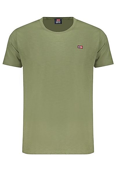 NORWAY 1963 T-Shirt Grünes Herren T-Shirt mit Rundhals und Applikation günstig online kaufen
