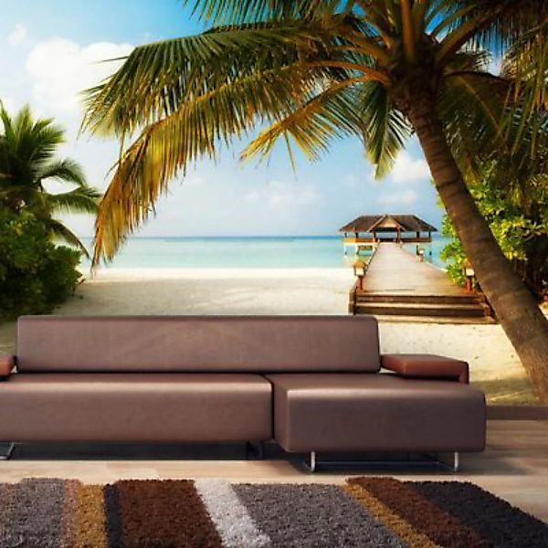 artgeist Fototapete Paradise beach mehrfarbig Gr. 200 x 140 günstig online kaufen