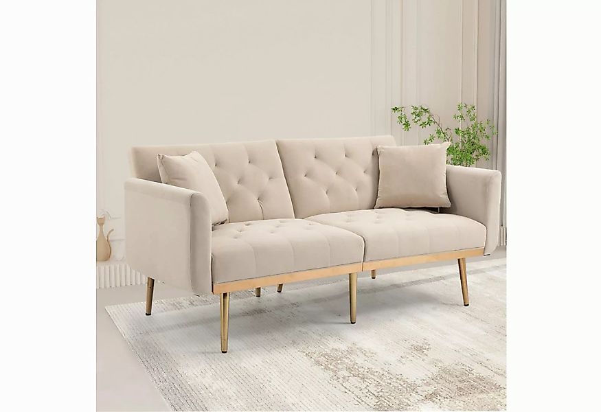 MODFU Sofa Akzentsofa, Loveseat-Sofa mit Metallfüßen Schlafsofa, 65.35*30.7 günstig online kaufen