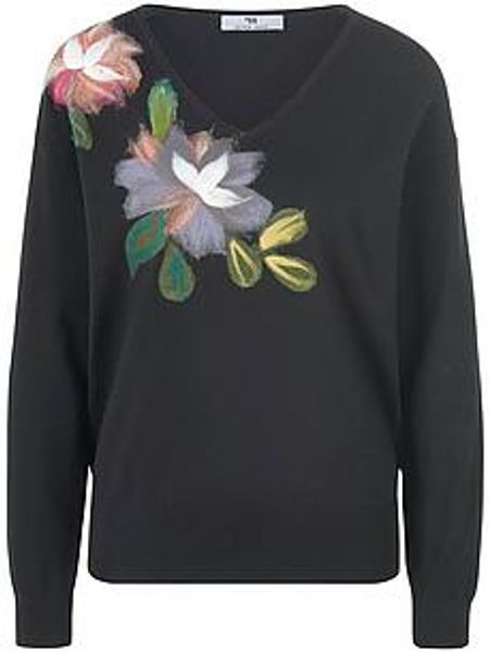 V-Pullover Peter Hahn schwarz günstig online kaufen