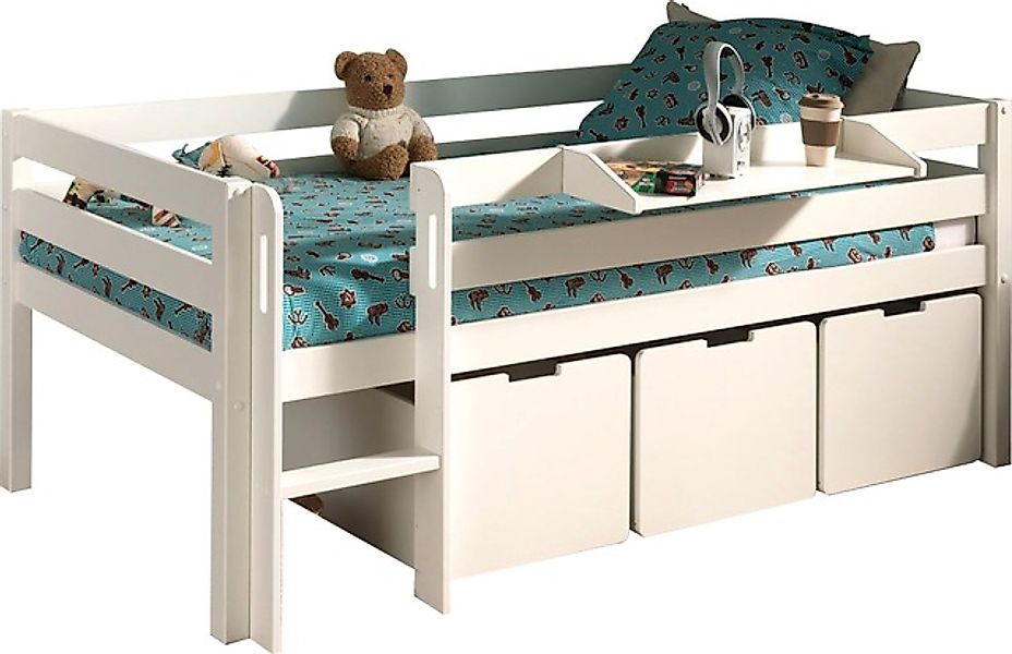 Vipack Spielbett »Pino, Kiefer massiv, mit Rolllattenrost, 3 Rollboxen, Mad günstig online kaufen