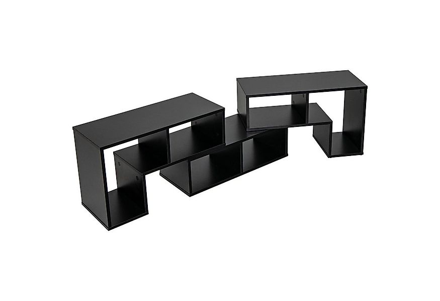 COSTWAY TV-Schrank Eckregal 3-teilig, ausziehbar, frei Kombinierbar günstig online kaufen