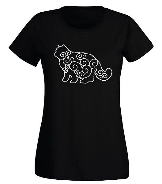 G-graphics T-Shirt Damen T-Shirt - Tribalkatze Slim-fit, mit Frontprint, mi günstig online kaufen