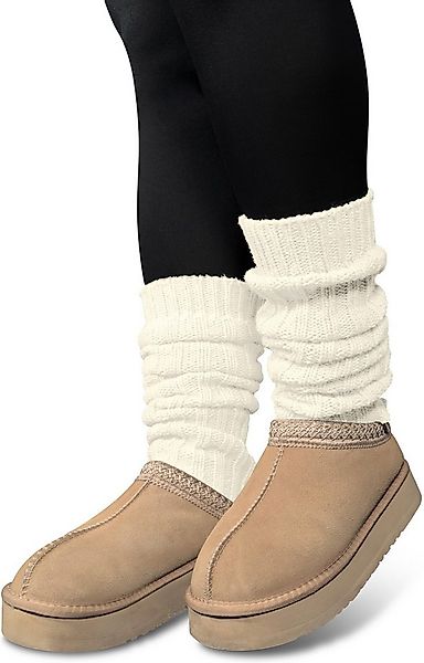 normani Beinstulpen 2 Paar Strickstulpen mit wärmender Alpakawolle modische günstig online kaufen