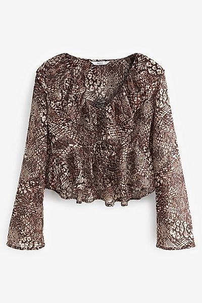Next Langarmbluse Langärmlige Bluse mit Rüschen günstig online kaufen