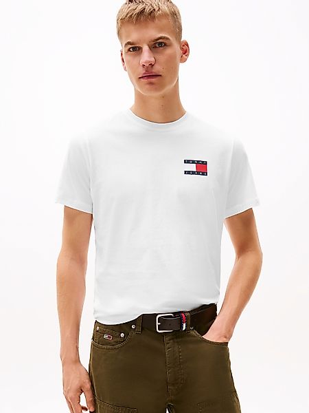 Tommy Jeans T-Shirt "TJM SLIM ESSENTIAL FLAG TEE EXT", Mit Rundhalsausschni günstig online kaufen