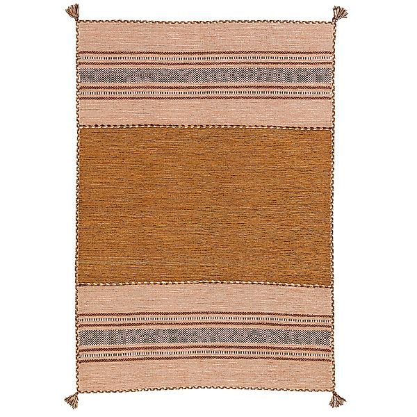 Pergamon Wollteppich Natur Teppich Kelim Navarro, günstig online kaufen