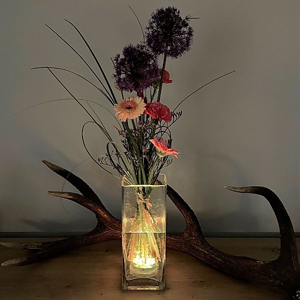 Online-Fuchs Tischvase Große Glasvase mit LED-Unterwasserbeleuchtung günstig online kaufen