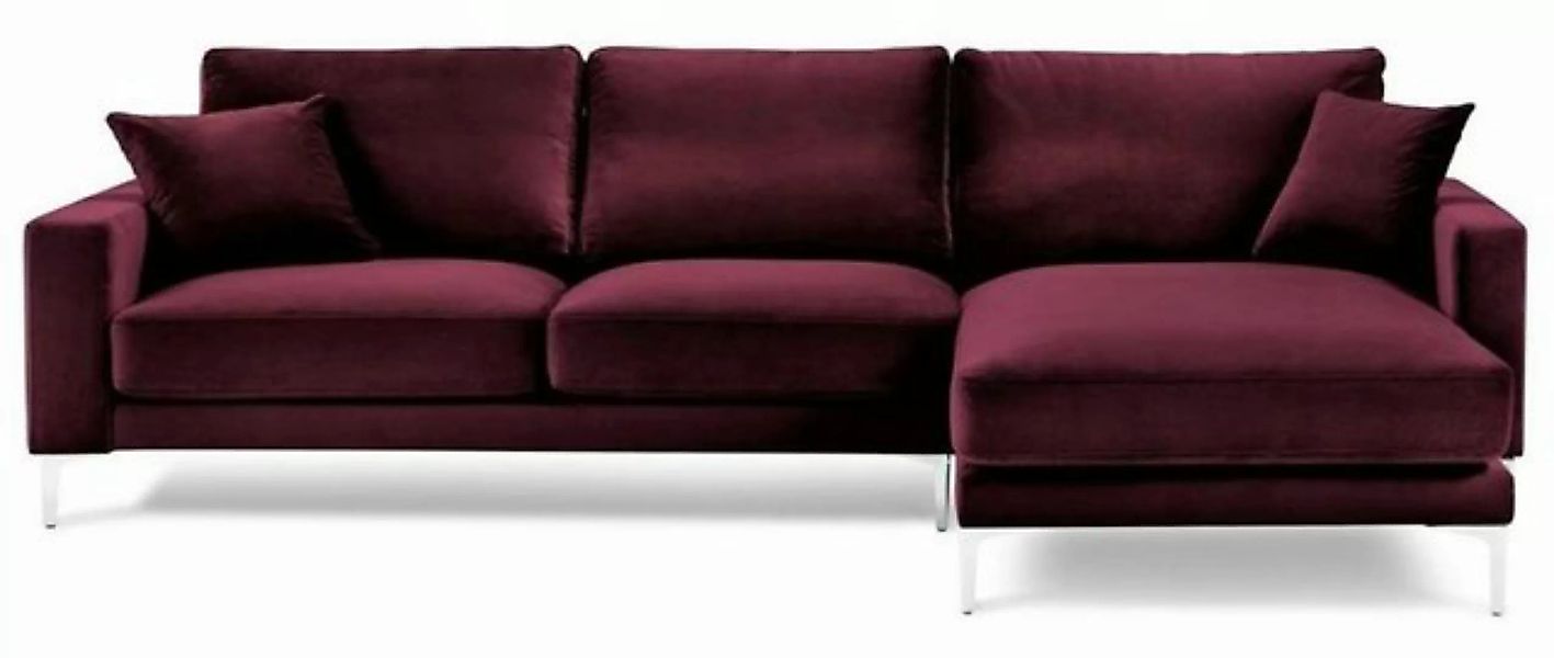 JVmoebel Ecksofa Burgund Rot Design Couchen Polster Sofa Sofas bordaux Ecks günstig online kaufen