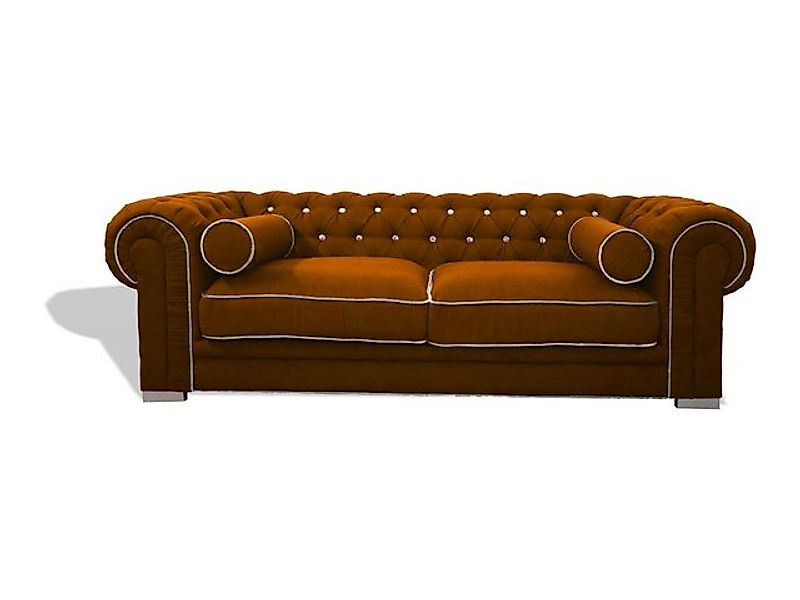 Xlmoebel 3-Sitzer Chesterfield Couch 3-Sitzer Polster Designer Sofa Sofagar günstig online kaufen