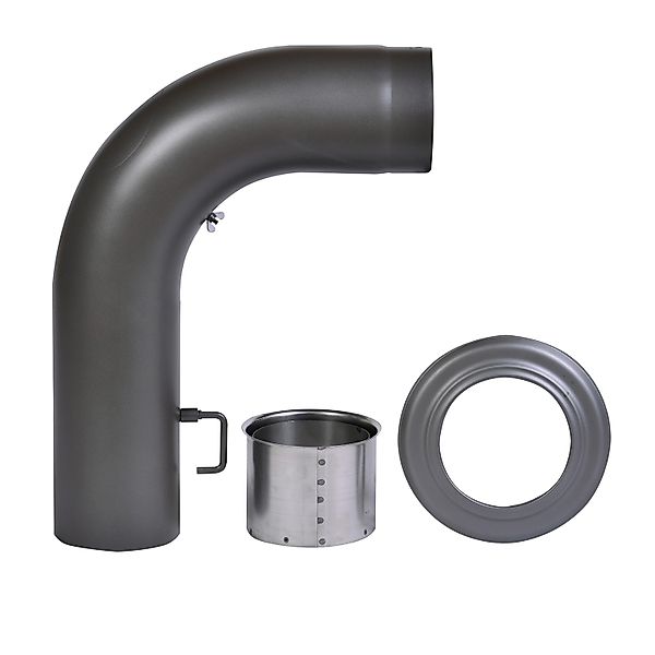 Firefix Rauch- und Ofenrohrset 150 mm Dunkelgrau 3-tlg. günstig online kaufen