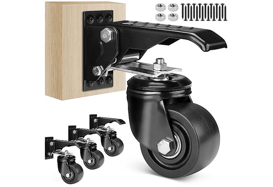 XERSEK Lenkrolle 4X Absenkbar Werkbank Werkbankrollen 75mm max.250kg Nylon günstig online kaufen