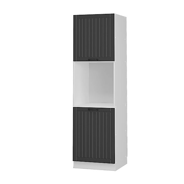 Vicco Herdumbauschrank Fame-Line Herdschrank Anthrazit/Weiß 60 cm Offen günstig online kaufen