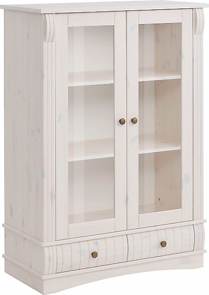 Home affaire Vitrine "Teresa", (Maße (B/T/H): ca. 84/40/120 cm), mit 2 Glas günstig online kaufen