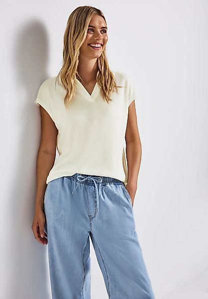 STREET ONE Shirttop mit überschnittenen Schultern günstig online kaufen