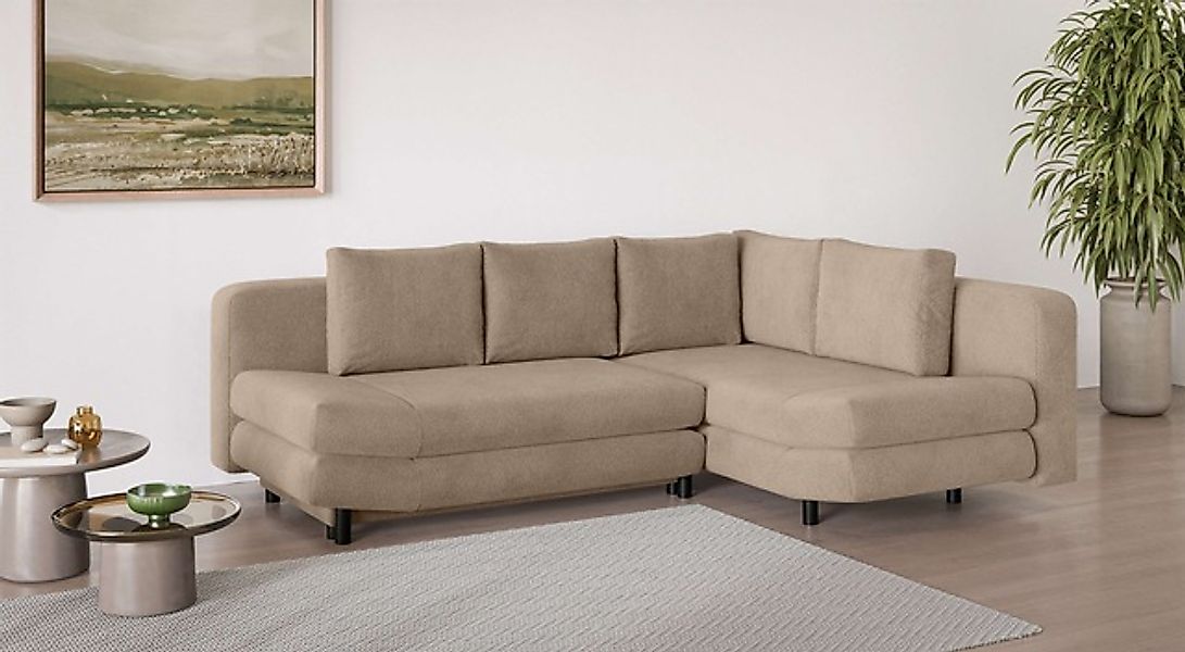 Home affaire Ecksofa »LENNARA Schlafsofa mit Bettkasten, Maße B/T/H: 234/17 günstig online kaufen