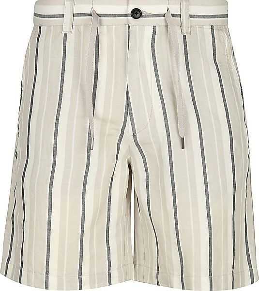 Boss Chino Short Linen Blend Stripes Beige - Größe 33 günstig online kaufen