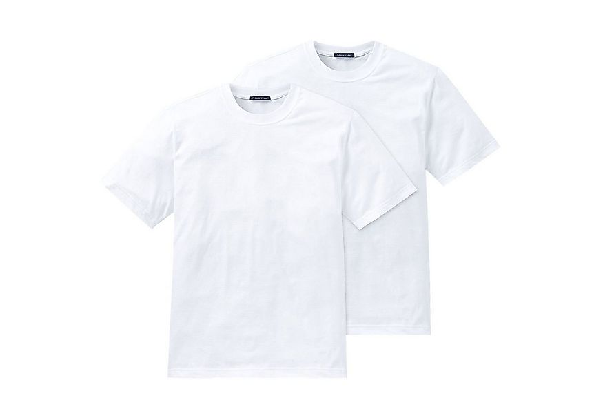 Schiesser T-Shirt Essentials (2-tlg) mit Rundhals-Ausschnitt, formstabil, v günstig online kaufen