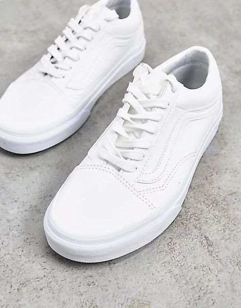 Vans – Old Skool – Weiße Sneaker günstig online kaufen