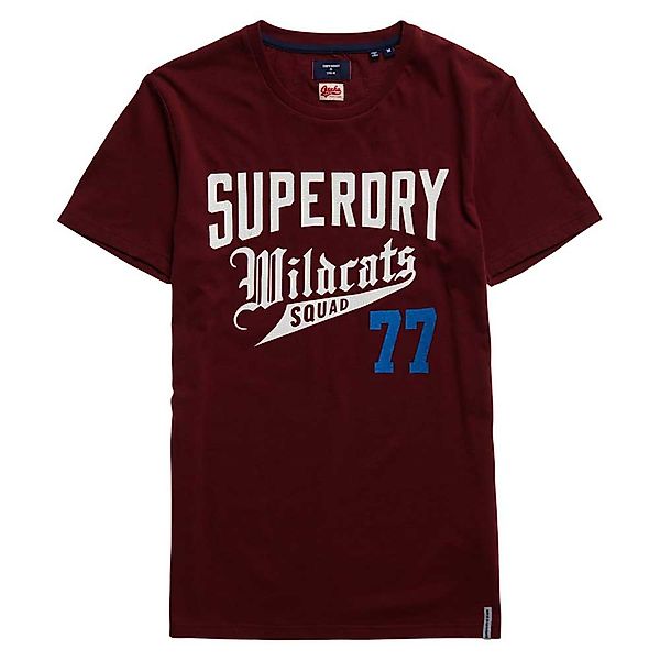 Superdry Collegiate Graphic 220 Kurzarm T-shirt M Wine günstig online kaufen
