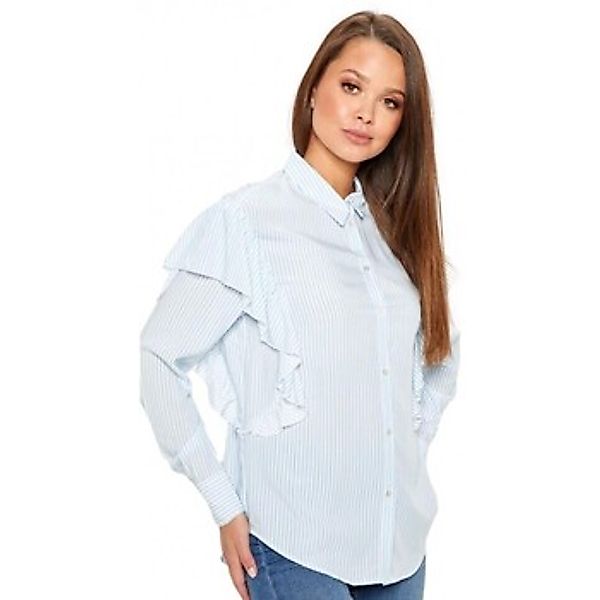 Only  Blusen Betty Shirt - Cloud Dancer Light Blue günstig online kaufen