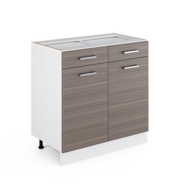 Vicco Unterschrank R-Line, Edelgrau/Weiß, 80 cm günstig online kaufen