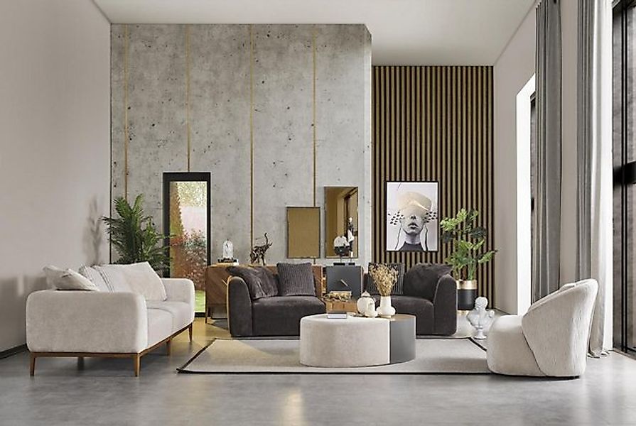 Xlmoebel Sofa Wohnzimmer-Set mit Sofa 4-Sitzer und Couchtisch Design-Gruppe günstig online kaufen