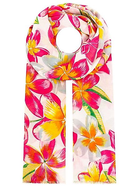 Zwillingsherz Schal "Floral", Blumenmuster, leichter Stoff günstig online kaufen