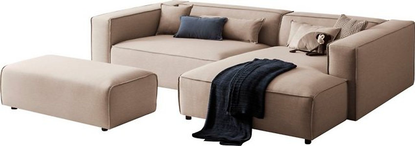 LeGer Home by Lena Gercke Polsterecke PIARA XXL, L-Form mit Schlaffunktion, günstig online kaufen