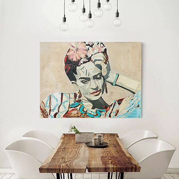 home24 Leinwandbild Frida Kahlo Collage II günstig online kaufen