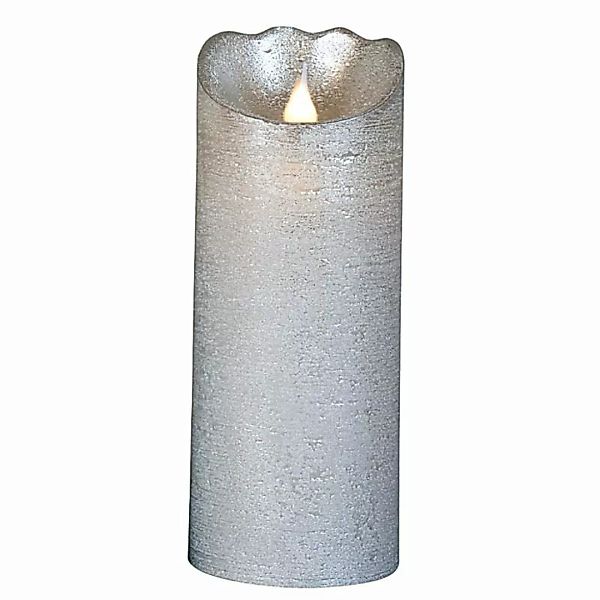 EK LED-Kerzen LED Wachskerze 20 x 8 cm silber (419177) NEU (silber) günstig online kaufen