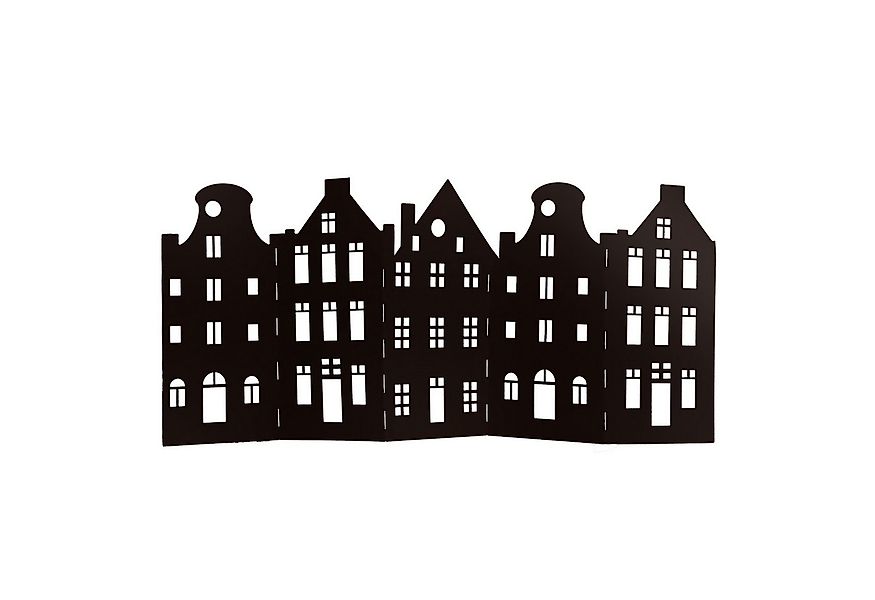 UNUS HOME Dekofigur Klappbare Metall-Häuserreihe (Schwarz), Stilvoll in Sch günstig online kaufen