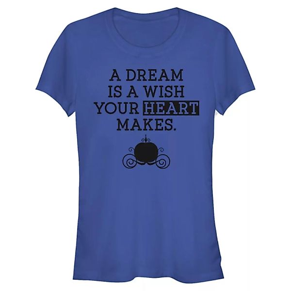 Disney - Aschenputtel - Text Dream Wish - Frauen T-Shirt günstig online kaufen