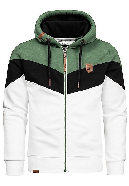 Amaci&Sons Kapuzenpullover ARDMORE Sweatjacke im Block-Design Herren Kapuze günstig online kaufen