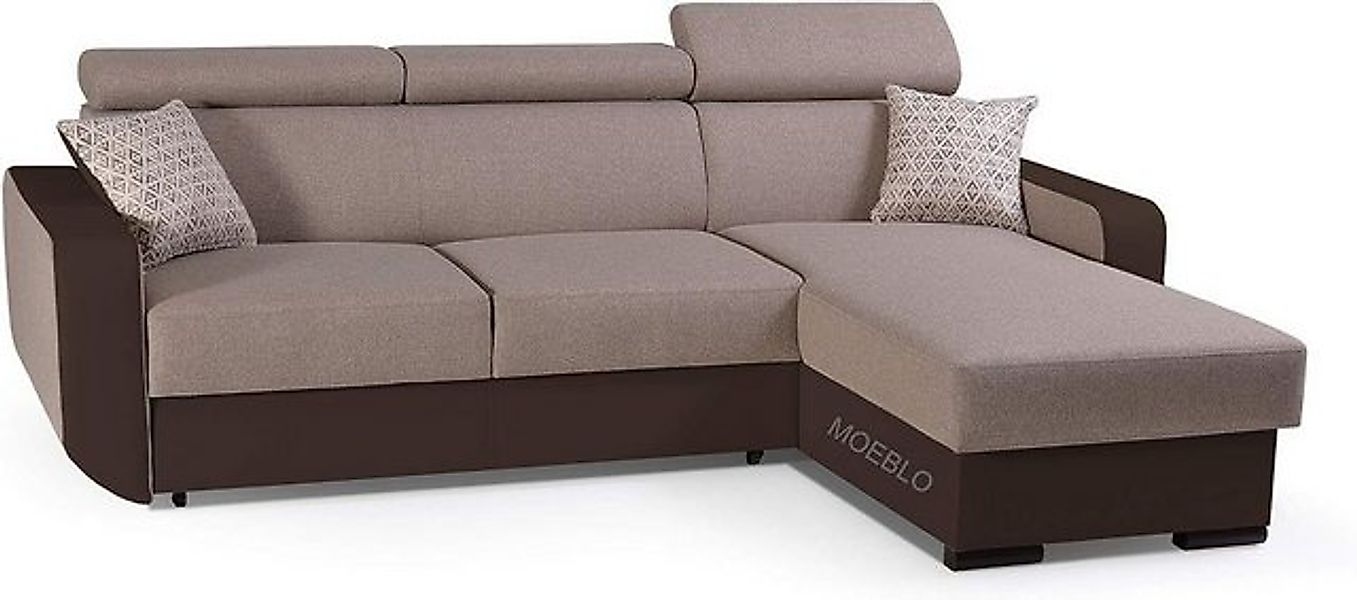 MOEBLO Ecksofa PEDRO, Universelle Ottomane Eckcouch Sofa Couch Wohnlandscha günstig online kaufen