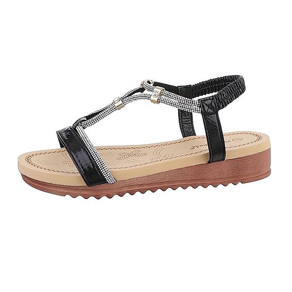 Ital-Design Damen Freizeit Riemchensandalette (85960570) Keilabsatz/Wedge günstig online kaufen