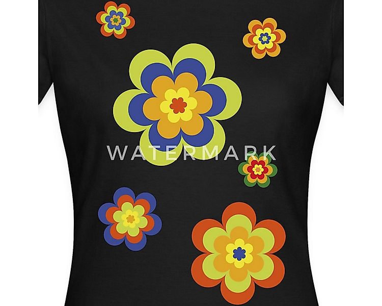 Spreadshirt T-Shirt Hippie Flower Power Blumen Fasching Frauen T-Shirt (1-t günstig online kaufen